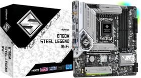 Placa-Mãe Asrock B760M Steel Legend Ddr5 Lga1700 Wi-Fi Placa-Mãe Asrock B760M Steel Legend Ddr5 Lga1700 Wi-Fi