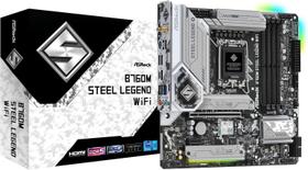 Placa-Mãe Asrock B760M Steel Legend DDR5 LGA1700 Wi-Fi Placa-Mãe Asrock B760M Steel Legend DDR5 LGA1700 Wi-Fi