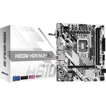 Placa Mãe Asrock H610m-hdv/m.2 D5 Ddr5 Lga 1700 Matx 90-mxbm50-a0uayz Placa Mãe Asrock H610m-hdv/m.2 D5 Ddr5 Lga 1700 Matx 90-mxbm50-a0uayz