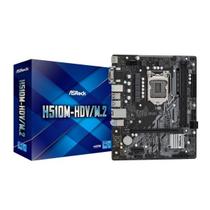 Placa Mãe Asrock Lga1200 H510M-Hdv/M.2 2Xddr4 3200Mhz Dimm 64Gb, 2Xusb 3.2, 4Xusb 2.0, 4Xsata, Hdmi, Dvi-D, Vga, Gigabit Placa Mãe Asrock Lga1200 H510M-Hdv/M.2 2Xddr4 3200Mhz Dimm 64Gb, 2Xusb 3.2, 4Xusb 2.0, 4Xsata, Hdmi, Dvi-D, Vga, Gigabit