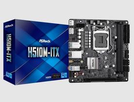 Placa Mae Asrock Mini Itx H510M-Itx Lga1200 2Xddr4 64Gb,Pcie