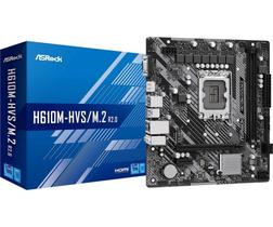 Placa Mãe ASRock P/ Intel LGA 1700 (Intel 13ª e 12ª Geração), mATX, DDR4 - H610M-HVS/M.2 R2.0