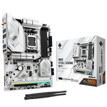 Placa Mãe Asrock Steel Legend B850, WIFI 7, Chipset AM5, DDR5, ATX - 90-MXBQS0-A0UAYAZ Placa Mãe Asrock Steel Legend B850, WIFI 7, Chipset AM5, DDR5, ATX - 90-MXBQS0-A0UAYAZ