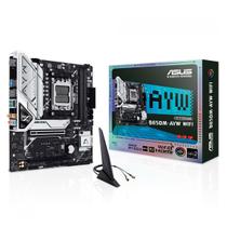 Placa Mãe Asus B650M-AYW (AM5 - DDR5 8000 O.C) - Chipset AMD - Wi-Fi 6 - 2 Slots M.2 - Micro ATX Placa Mãe Asus B650M-AYW (AM5 - DDR5 8000 O.C) - Chipset AMD - Wi-Fi 6 - 2 Slots M.2 - Micro ATX