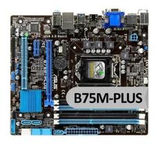 Placa Mae Asus B75m Plus Lga 1155 Original Gamer Hdmi Intel Core i3 i5 i7