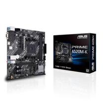Placa Mãe Asus para AMD AM4 Prime A520M-K 2xDDR4 mATX - 90MB1500-M0EAY0 Placa Mãe Asus para AMD AM4 Prime A520M-K 2xDDR4 mATX - 90MB1500-M0EAY0