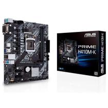Placa-Mãe ASUS Prime H410M-K, Intel LGA 1200, mATX, DDR4, Preto - PRIME H410M-K Placa-Mãe ASUS Prime H410M-K, Intel LGA 1200, mATX, DDR4, Preto - PRIME H410M-K