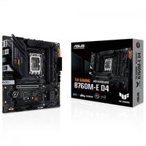 Placa Mãe Asus TUF GAMING B760M-E D4, Intel LGA1700, DDR4, Lan 2.5Gb, TUF LANGuard - Micro-ATX