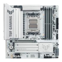 Placa Mãe ASUS TUF GAMING B850M-PLUS WIFI7 W, AMD AM5, mATX, DDR5, Wi-fi 7, Bluetooth, Branco - 90MB1MD0-M0EAY0