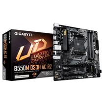 Placa Mãe B550M DS3H AC R2 Gigabyte, AMD AM4, DDR4 - 9MB55MDHR-00-G10 Placa Mãe B550M DS3H AC R2 Gigabyte, AMD AM4, DDR4 - 9MB55MDHR-00-G10