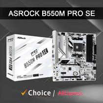 Placa-Mãe B550M pro SE Asrock Socket AM4 DDR4 PCI-E 4.0 M.2 SATA III USB 3.2 OC 128GB