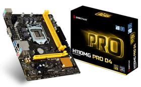 Placa mae biostar h110mg pro d4 s/v/r vga ddr4 1151