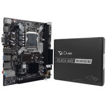 Placa Mãe Duex, Intel 4ª Geração, DDR3, M.2 NVMe, Rede Gigabit, Micro ATX, LGA1150 - DX-H81ZG M2