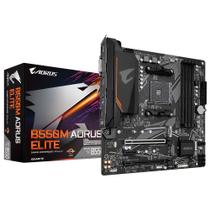 Placa-Mãe Gamer Gigabyte B550M AORUS Elite AM4 AMD B550 Micro-ATX DDR4 Dual M.2 PCIe 4.0 LAN GbE
