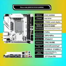 Placa Mãe Gamer JGINYUE B760i Mini ITX Com Suporte Para Intel Core 12ª E 13ª Geração LGA 1700, RAM