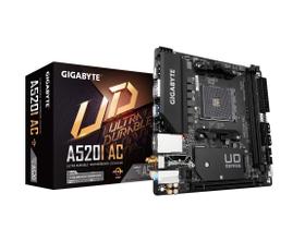 Placa-mãe GIGABYTE A520I AC AMD Ryzen AM4 Mini-ITX