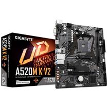 Placa Mãe Gigabyte A520M-K V2, Socket AMD AM4, DDR4, HDMI, USB 3.0, Slot M.2 NVMe, Micro ATX