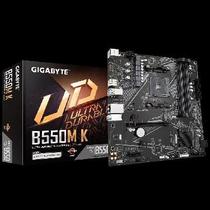 Placa Mãe Gigabyte Am4 B550m K 4xddr4(máx128gb) 4 Sata 2 M.2 2xusb 3.2 4xusb 2.0 1xhdmi