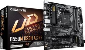 Placa Mãe Gigabyte B550M DS3H AC R2 AMD B550 AM4 MATX DDR4