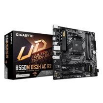 Placa Mãe Gigabyte B550M Ds3H Ac R2 Wifi Ddr4 Am4 Matx M.2 Nvme Display Port Hdmi Usb 3.2 Rev 1.0 Placa Mãe Gigabyte B550M Ds3H Ac R2 Wifi Ddr4 Am4 Matx M.2 Nvme Display Port Hdmi Usb 3.2 Rev 1.0