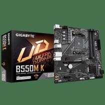 Placa Mãe Gigabyte B550m K, Am4 4xDDR4(máx128GB) Placa Mãe Gigabyte B550m K, Am4 4xDDR4(máx128GB)