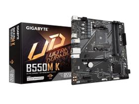 Placa-mãe GIGABYTE B550M K AM4 AMD B550 Micro-ATX com Dual M.2