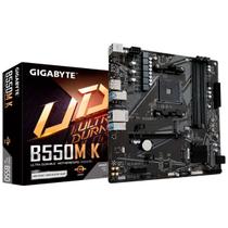 Placa Mãe Gigabyte B550M-K, AMD AM4, DDR4, Chipset AMD B550