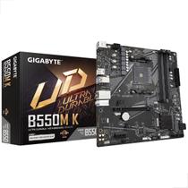 Placa Mãe Gigabyte B550M K mATX M.2 AM4 DDR4 Placa Mãe Gigabyte B550M K mATX M.2 AM4 DDR4