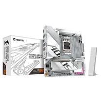 Placa Mãe Gigabyte B850M AORUS ELITE WIFI6E ICE, AMD AM5, Micro ATX, DDR5, RGB, Wi-Fi 6E, Bluetooth, Branca - B85MEI6-00