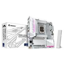 Placa Mãe Gigabyte B860M AORUS ELITE WIFI6E ICE, Intel, Micro ATX, DDR5, Wi-Fi 6E, Bluetooth, Branca - B86MLI6-00 Placa Mãe Gigabyte B860M AORUS ELITE WIFI6E ICE, Intel, Micro ATX, DDR5, Wi-Fi 6E, Bluetooth, Branca - B86MLI6-00