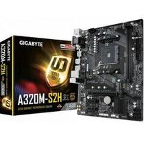 Placa Mãe Gigabyte GA-A320M-S2H para AMD AM4 Memória DDR4 Som Vídeo e Rede - GA-A320M-S2H