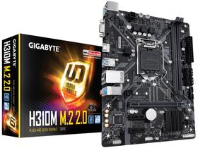 Placa Mãe Gigabyte H310M M.2 2.0 Intel - LGA 1151 DDR4 Micro ATX
