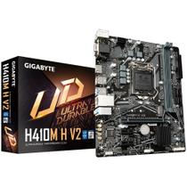 Placa-mãe Gigabyte H410M H V2, Micro ATX, Socket LGA 1200, 2x DDR4 até 2933 MHz, HDMI, D-Sub, M.2, USB 3.2, Chipset H410