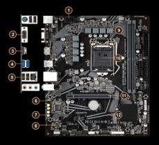 Placa Mãe Gigabyte H510M, Intel LGA 1200, mATX, DDR4, (rev. 1.0)