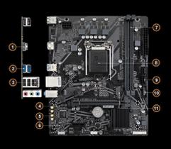 Placa Mãe Gigabyte H510M K v2 1200 LGA