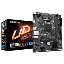 Placa Mãe Gigabyte H510m K V2, Intel LGA 1200, Micro ATX, DDR4, HDMI, M.2 - 9MH51MKV2-00-20