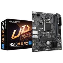 Placa Mãe Gigabyte H510M K V2 LGA 1200, DDR4 até 64GB, M.2 NVMe, HDMI, USB 3.2, LAN Gigabit, mATX, 10ª/11ª Geração