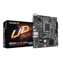 Placa-Mae Gigabyte H610M-H V3 DDR4 LGA 1700 Intel 12ª/13ª/14ª Geracao Micro ATX Placa-Mae Gigabyte H610M-H V3 DDR4 LGA 1700 Intel 12ª/13ª/14ª Geracao Micro ATX