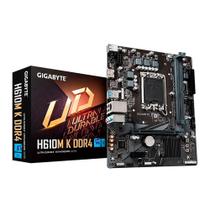 Placa Mãe Gigabyte H610M K DDR4, Chipset H610, Intel LGA 1700, m-ATX - v2.0