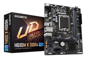 Placa-mãe Gigabyte H610m K Ddr4 Lga1700 Ddr4 Micro Atx