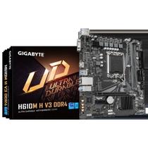 Placa Mãe Gigabyte Ultra Durable H610M H V3 Chipset H610 Para Intel LGA 1700 DDR4 9MH61MH300G10