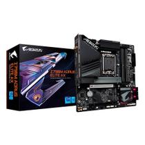 Placa-Mãe Gigabyte Z790M Aorus Elite AX, Intel, ATX, DDR5, Wi-Fi, Bluetooth, Preto - Z790M AORUS ELITE AX Placa-Mãe Gigabyte Z790M Aorus Elite AX, Intel, ATX, DDR5, Wi-Fi, Bluetooth, Preto - Z790M AORUS ELITE AX