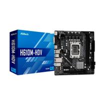 Placa Mae Intel 1700 H610 2xDdr4 Hdmi/Vga 12G H610M-HDV