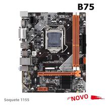 Placa-Mãe Kllisre B75 LGA 1155 - Suporte I3 I5 I7, DDR3 e M.2
