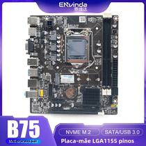 Placa-Mãe LGA 1155 B75 - Suporte Intel Core I7/I5/I3/Xeon - DDR3, SATA III, USB 3.0