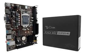 Placa Mae LGA 1155 DDR3 DX-B75ZG M2 NVMe HDMI VGA 2 e 3 Ge Duex