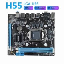 Placa-mãe LGA 1156 i3/i5/i7 Kingter H55 16gb ddr3 Suporte USB 3.0 VGA RJ45 HDMI lan 10/100 mbps