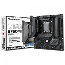 Placa Mãe MAXSUN Terminator B760M GKD5 Dark, Chipset B760, Intel LGA 1700, mATX, DDR5 Placa Mãe MAXSUN Terminator B760M GKD5 Dark, Chipset B760, Intel LGA 1700, mATX, DDR5