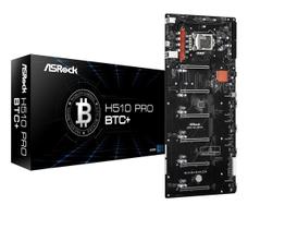 Placa Mãe Mineração ASRock H510 Pro BTC+ Intel LGA 1200