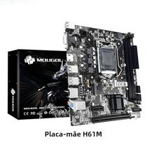 Placa-Mãe Mougol H61M para Jogos - Intel Core 2/3 Geração, DDR3 Dual-Channel, M.2 NVMe, PCIe x16, DVI